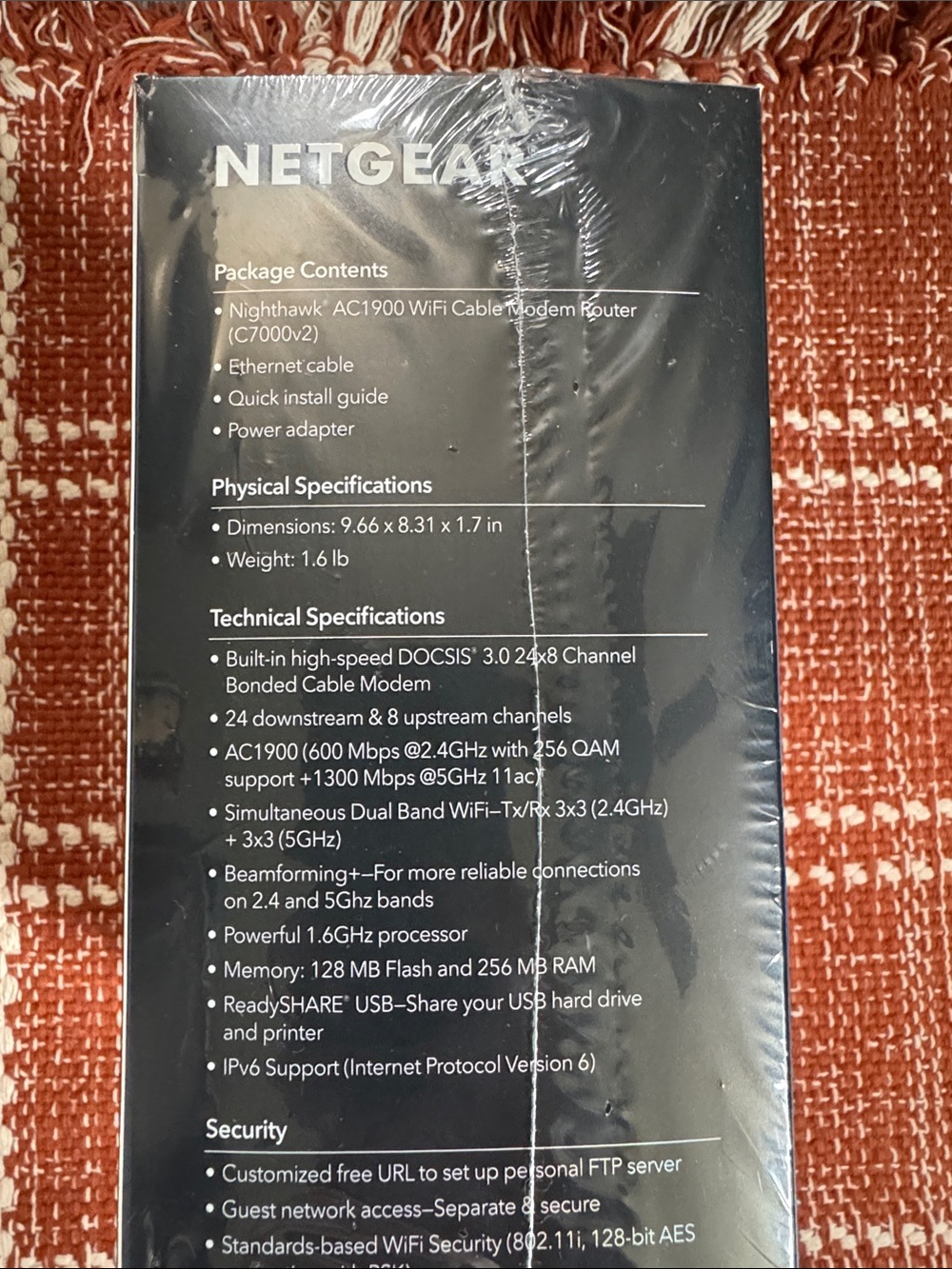 NETGEAR Nighthawk AC1900 WiFi Cable Modem Router - Picture 7 of 9